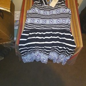 Julias blue and white dress size medium